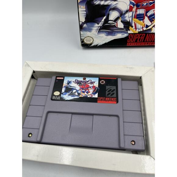 NHL Stanley Cup (SNES, 1993) Complete With Manual Tested Excellent Condition - Picture 9 of 15